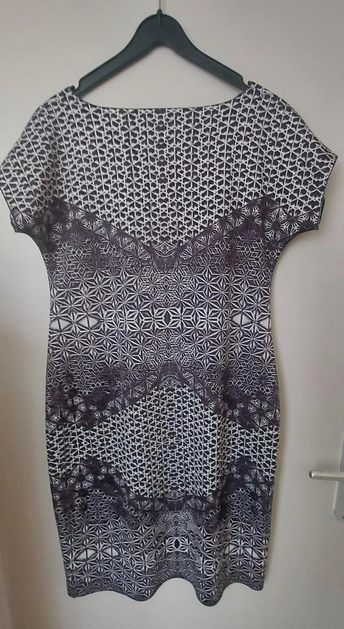 Vestido reversible con estampado abstracto - Talla 42 – photo 4